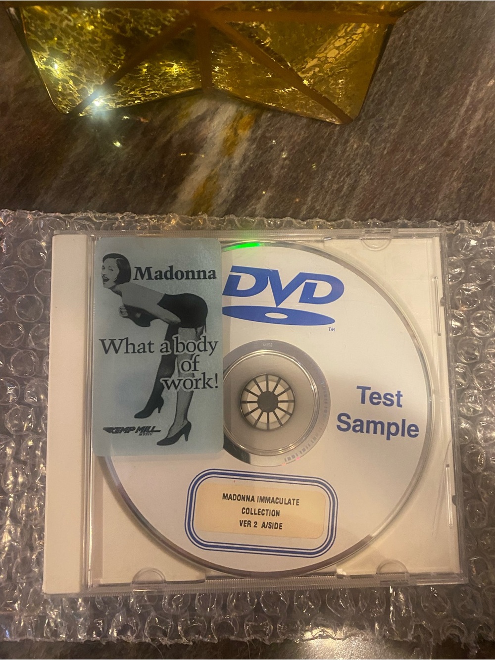 MADONNA WARNER MEDIA TEST OPERATIONS DVD Cira 1999 TEST
SAMPLE IN HOUSE MINT !!